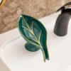 Creative Leaf Shape Soap Dish Draining Storage Holder