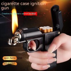 Creative Retro Gun-shaped Cigarette Desktop Lighter