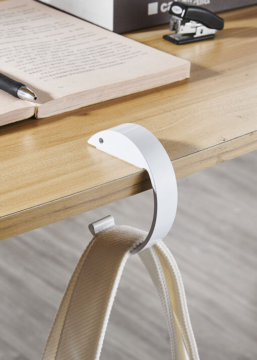 Portable Aluminum Alloy Space-saving Side Table Hook