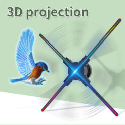 3D Holographic LED Projection Stereoscopic Air Imaging Fan