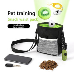 Dog Treat Pouch Waist Belt Shoulder Strap Bag Dispenser