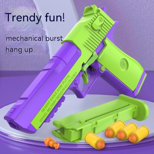Radish Gun Children's Desert Pistol Throwing Shell Toy