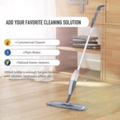 Long Handle 360° Rotating Spray Wood Floor Mop