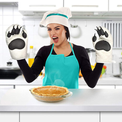 Silicone Baking Heat Insulation Microwave Mittens Gloves