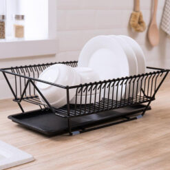 Multifunctional Wrought Iron Dish Drain Rack