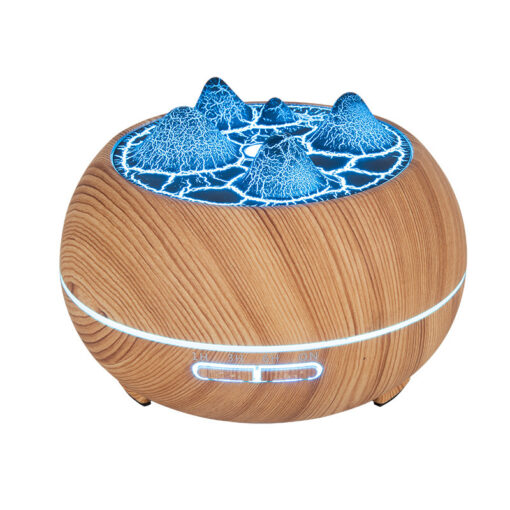 Wood Grain Mountain Atmosphere Flame Humidifier - Image 4