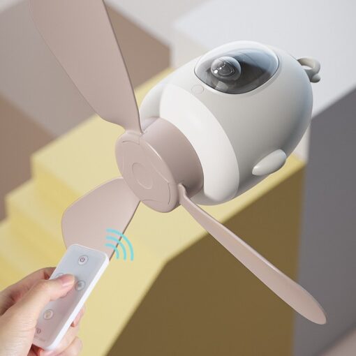 Portable Mini Aircraft USB Charging Night Light Ceiling Fan