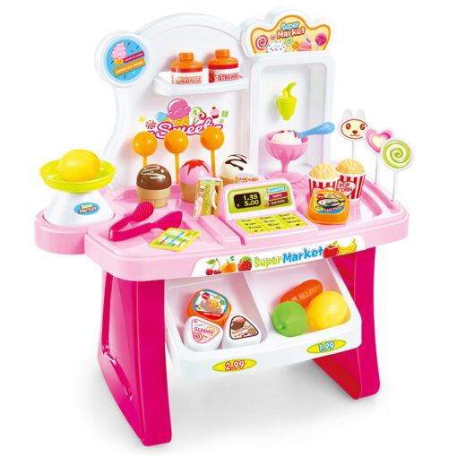 Educational Mini Supermarket Cash Register Shopping Cart Toy