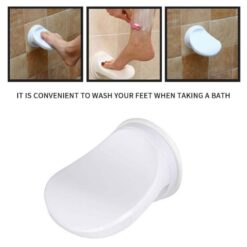 Suction Cup Non Slip Bathroom Shower Foot Rest Holder