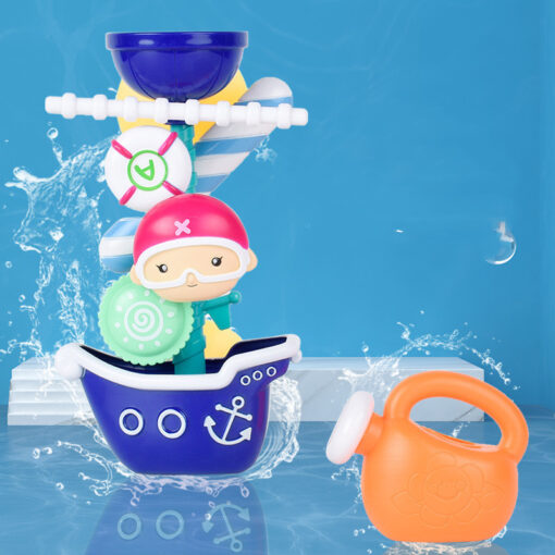 Creative Children's Pirate Ship Windmill Bathroom Toy