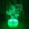 Creative Remote Control 3D Display Colorful Lamp