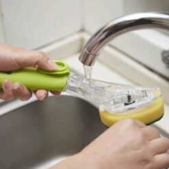 Automatic Soap Liquid Dishwashing Dispenser Brush