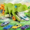 Children's Swallowing Dinosaur Inertia Pull-Back Car Toy