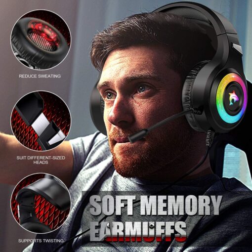 Ergonomic Lightweight Wired Computer Gaming Headset
