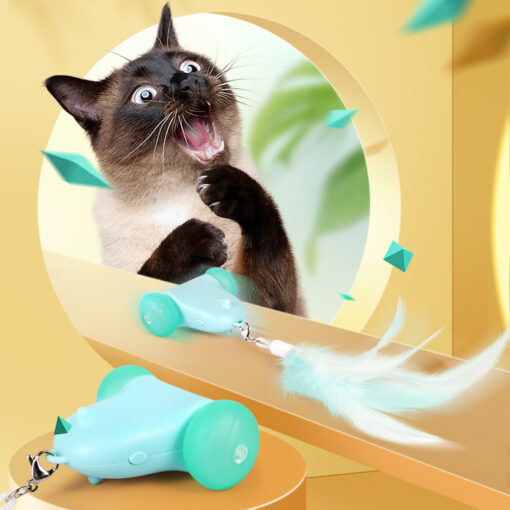 Interactive Intelligent Cat Stick Catcher Feather Toy