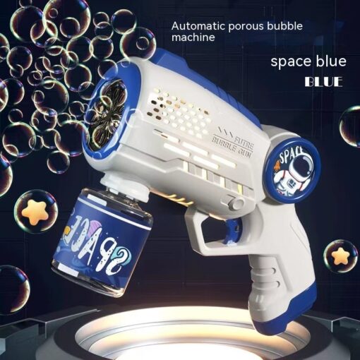 Fully Automatic Electric Children's Space Bubble Gun Toy