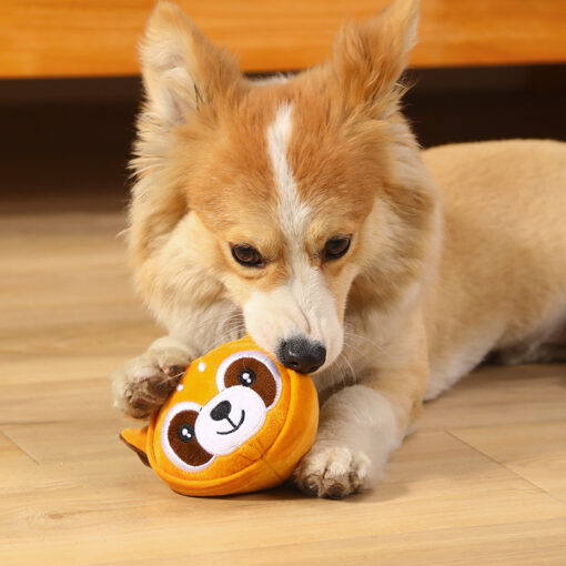 Pet Teething Cleaning Bite Resistant Squeaky Plush Toy