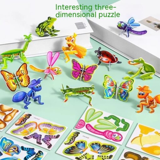 Creative 3D Animal Puzzle Insect Educational Toys