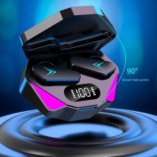 Wireless LED Digital Display In-ear Gaming Earphone