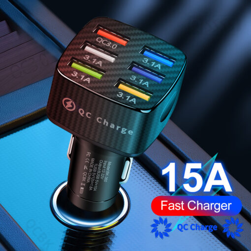 Multi-functional Smart Car USB Quick Charger