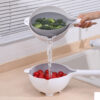 Creative Double-layer Rotating Kitchen Drain Basket