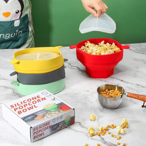 Silicone High Temperature Resistant Popcorn Bucket