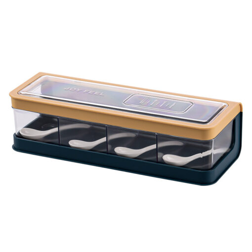 Multi-compartment Transparent Kitchen Seasoning Box - Image 2