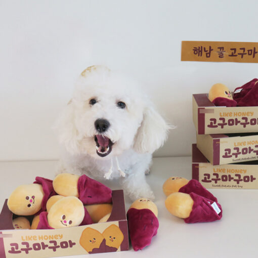 Interactive Pet Smell Food Sound Hide Sweet Potato Toy