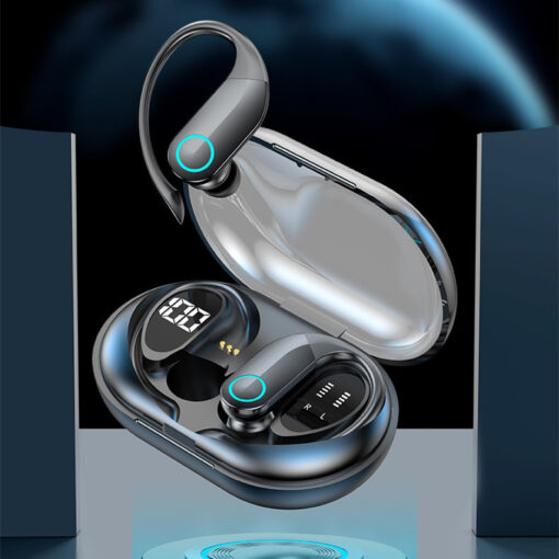 LED Digital Display High Power Sports Bluetooth Headset