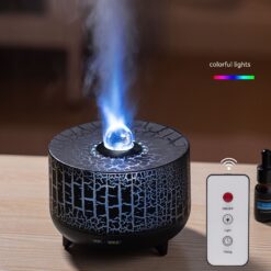 Creative Realistic Crack Flame Smart LED Light Aromatherapy