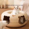 Durable Cute Donut Shape Tunnel Cat Nest