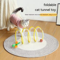 Interactive Collapsible Cat Tunnel Telescopic Maze Toy
