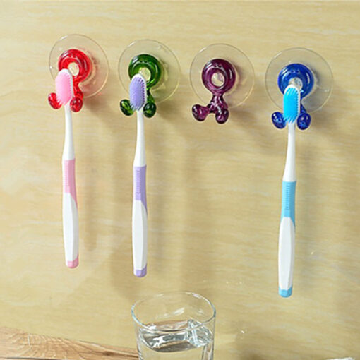 Minimalist Household Suction Cup Toothbrush Holder