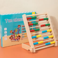 Wooden Early Educational Colorful Beads Abacus Calculation