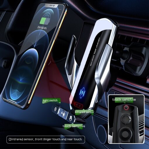 Magnetic Wireless Fast Car Charging Mobile Phone Holder - Image 6