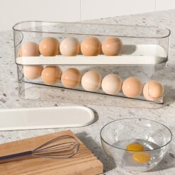 Automatic Double-layer Slide Egg Roller Storage Box