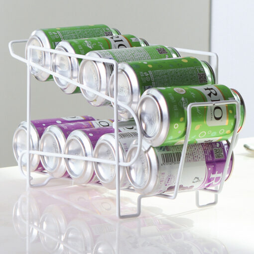 Creative Double-layer Kitchen Coke Cans Shelf Storage Rack