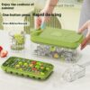 Multi-use Food Grade Press Type Ice Cube Mold Tray