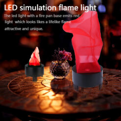 Portable LED Simulation Flame Light Effect Night Lamp