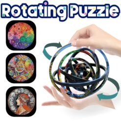 Creative Rotating Flip Puzzle Decompression Educational Toy