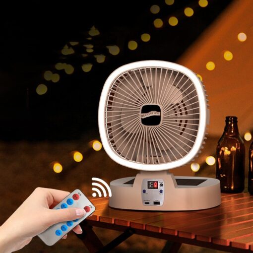 Portable Folding USB Charging Outdoor Desk Lamp Fan