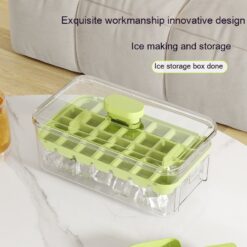 Portable Press Type Ice Cube Mold Maker Tray