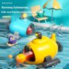 Luminous Catapult Cartoon Submarine Water Bath Toy