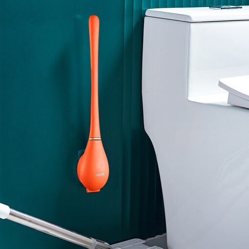 Punch-free Household Silicone Toilet Cleaning Brush - Image 7