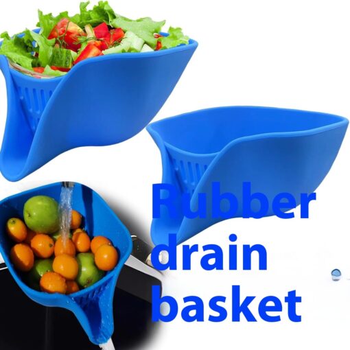 Multifunctional Kitchen Silicone Colander Drain Basket