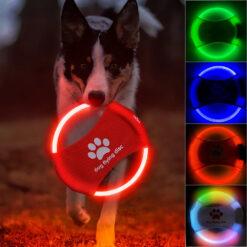 Interactive LED Luminous Flying Discs Pet Toy