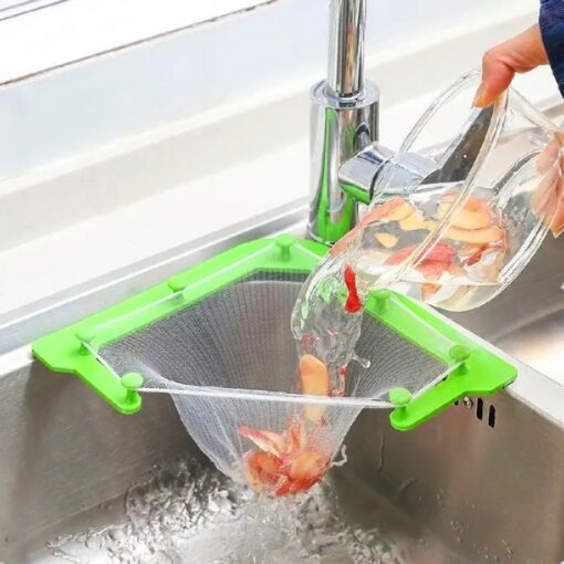 Durable Kitchen Sink Triangle Hanging Drain Filter Strainer