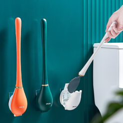 Punch-free Household Silicone Toilet Cleaning Brush