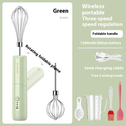 Wireless Electric Household Whisk USB Rechargeable Milk Frother - Image 7