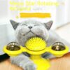 Interactive Rotating Windmill Cat Teaser Toy